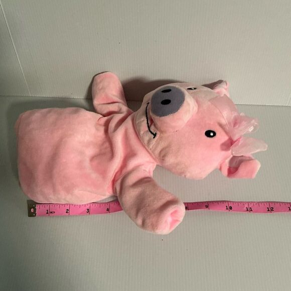 Primrose Megy the Pink Plush Pig Hand Puppet - Picture 5 of 7